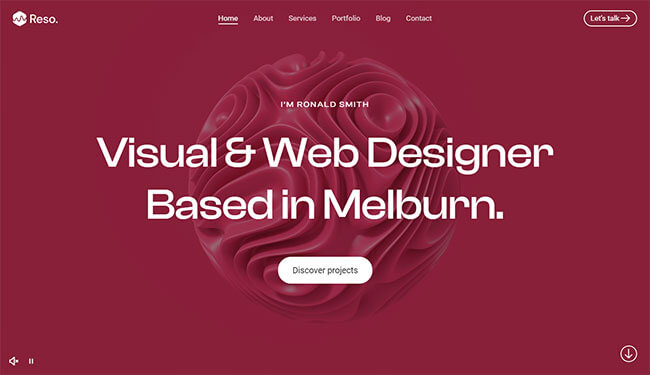 Background Video HTML5 Intro Section. Bold Design Concept.